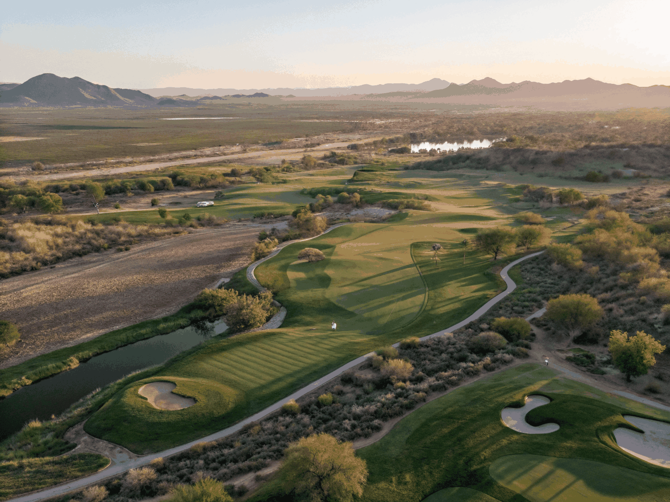 Cinematic Golf Course Aerial